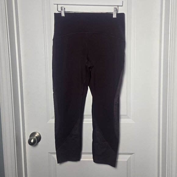 Lululemon Strength & Sweat Crop *23" - 10 Black Satin - Picture 4 of 8